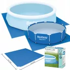 BestWay 58001 PVC 335 x 335 cm talajtakaró fólia max. 305 cm átmérőjű kerti medencékhez (Korfu alátét fólia)