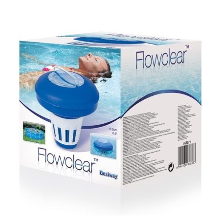 Bestway 58071 nagy méretű (180 x 165 mm) úszó vegyszeradagoló, fertőtlenítő tabletta adagoló 7,6 cm tabletta méretig