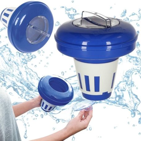 Bestway 58071 nagy méretű (180 x 165 mm) úszó vegyszeradagoló, fertőtlenítő tabletta adagoló 7,6 cm tabletta méretig