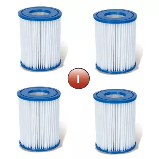   Bestway "I" FFH 018 - 4 (58093) / Summer Waves I RX0330 4 db papírfilter, szűrőbetét vízforgatóhoz (szűrőkartus)