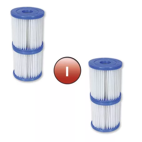 Bestway "I" FFH 018 - 4 (58093) / Summer Waves I RX0330 4 db papírfilter, szűrőbetét vízforgatóhoz (szűrőkartus)