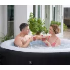 Bestway 60001 Lay-Z-Spa Whirlpool Miami AirJet 2 - 4 személyes felfújható jakuzzi 180 x 66 cm, 120 fúvókával, fedővel, fűtéssel és ChemConnect adagolóval