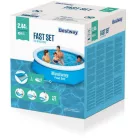 Bestway Kréta VFN 244 x 61 cm puhafalú, felfújható peremű kerti pancsoló medence vízforgató nélkül 1880 L