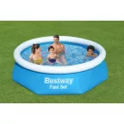 Bestway Kréta 244 x 61 cm puhafalú, felfújható peremű kerti pancsoló medence vízforgatóval 1880 L
