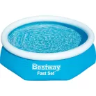 Bestway Kréta 244 x 61 cm puhafalú, felfújható peremű kerti pancsoló medence vízforgatóval 1880 L