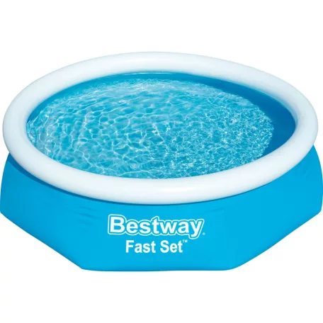 Bestway Kréta 244 x 61 cm puhafalú, felfújható peremű kerti pancsoló medence vízforgatóval 1880 L