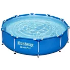 Bestway Málta / Maui Steel Pro 305 x 76 cm kék / fehér fémvázas kerti medence szett vízforgatóval (56679)