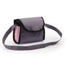 Bayer Trendy Set Deluxe 13008AE rózsaszín - szürke játék babakocsi fekvő mózeskosárral, táskával, etető és ápoló szettel 