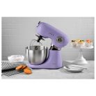 GourmetMaxx RETRO (piros) / Bergner Stand Mixer BG-51157-LV-10 (lila) 1000W 5L konyhai robotgép, dagasztógép, habverő (488442)