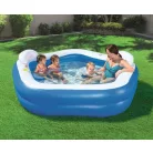 Bestway 54153 / SME 074 Family Fun ötszögletű felfújható kerti pancsoló medence háttámlával és ülésekkel 575L