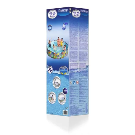 Bestway 56985 Tropical VF-T 305 x 66 cm fémvázas csővázas 4062L kerti medence vízforgatóval és védőtakaróval