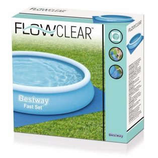   BestWay #58002 PVC 396 x 396 cm talajtakaró fólia max. 366 cm átmérőjű kerti medencékhez 