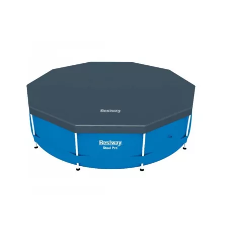 Bestway 58037 fémvázas takaró, 366 cm takarófólia, védőtakaró INTEX / Bestway BAHAMA fémvázas, csővázas kerti medencére