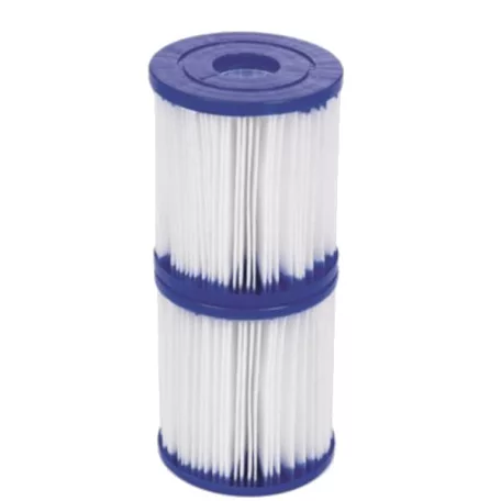 Avenli / Bestway "II" 58094 / FFH 019 DUO 2 db vízforgató szűrőpatron, szűrőbetét, papírfilter (VPA 013 / 015 vízforgatóhoz)