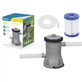   Bestway 58383 papírszűrős vízforgató szivattyú 29W 2006 l/óra (2 m3/h) gégecsövekkel
