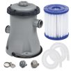   Bestway 58383 papírszűrős vízforgató szivattyú 29W 2006 l/óra (2 m3/h) gégecsövekkel