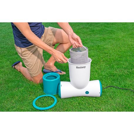 Bestway 58462 Skimatic COMBO FlowClear Skimmer, papírszűrős vízforgató és szkimmer (elektromos levélcsapda) 2.5 m3/h 48W (VPA 026)
