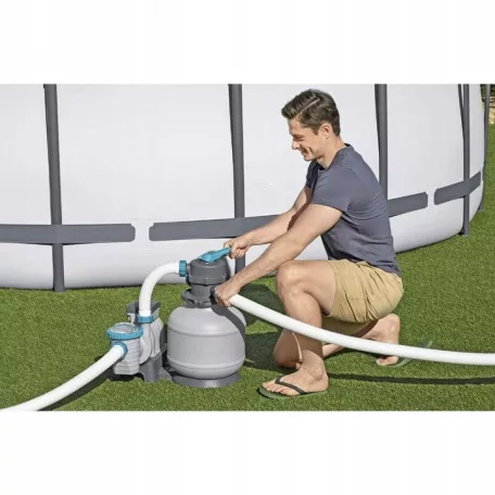Bestway 58499 homokszűrő, 8.3 m3/h 280W homokszűrős vízforgató egység kerti medencékhez