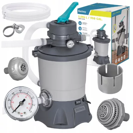 Bestway 58515 BL FlowClear 3 m3/h 85W homokszűrő, Sand Filter, homokszűrős vízforgató szivattyú BL (VPA 034)