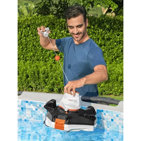 Bestway #58622 AquaRover akkus (90 perces), li-ion akkumulátoros, automata medence porszívó robot