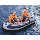 Bestway 61068 Hydro-Force Treck X2 Set felfújható 3 személyes csónak evezővel pumpával, háromszemélyes gumicsónak 255 x 127 cm
