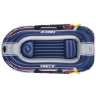 Bestway 61068 Hydro-Force Treck X2 Set felfújható 3 személyes csónak evezővel pumpával, háromszemélyes gumicsónak 255 x 127 cm