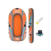   Bestway 61141 Kondor Elite Raft Set felfújható 2 személyes csónak evezővel pumpával, kétszemélyes gumicsónak szett 196 x 106 x 31 cm, 120 kg teherbírással