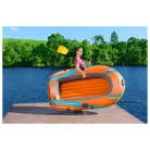 Bestway 61141 Kondor Elite Raft Set felfújható 2 személyes csónak evezővel pumpával, kétszemélyes gumicsónak szett 196 x 106 x 31 cm, 120 kg teherbírással