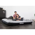 Bestway 67836 Tritech felfújható kétszemélyes velúr ágy / matrac, 2 személyes vendégágy automata, beépített elektromos pumpával 203 x152 x 30 cm