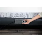 Bestway 67836 Tritech felfújható kétszemélyes velúr ágy / matrac, 2 személyes vendégágy automata, beépített elektromos pumpával 203 x152 x 30 cm