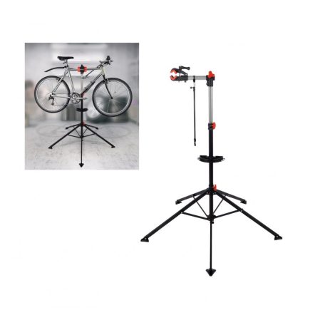 Aspiria BikeMate kerékpár / bicikli szerelőállvány, 110 - 190 cm szerelő állvány szerszámtartóval, 40 mm vázméretig