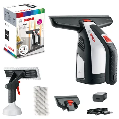 Bosch GlassVAC elektromos, akkus ablaktisztító extra szívóteljesítménnyel, 3.6V Li-ion akkumulátoros ablakporszívó (GlassVAC06008B7000)