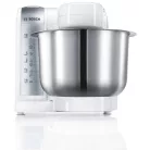Bosch MUM4856 univerzális 600W 3.9L fehér konyhai robotgép, dagasztógép, húsdarálóval, turmixal, citruspréssel, reszelővel és aprítóval
