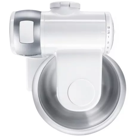 Bosch MUM4856 univerzális 600W 3.9L fehér konyhai robotgép, dagasztógép, húsdarálóval, turmixal, citruspréssel, reszelővel és aprítóval
