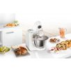   Bosch MUM58258 univerzális 1000W 3.9L fehér - ezüst konyhai robotgép, dagasztógép, 2 db keverőtállal, húsdarálóval, turmixal, citruspréssel, reszelővel és aprítóval