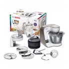 Bosch MUM5XW20 SCALE 1000W 3.9L fehér - barna konyhai robotgép, dagasztógép turmixal, reszelővel és aprítóval, beépített mérleggel