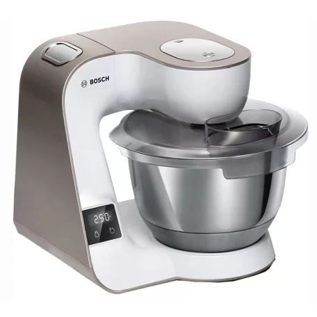 Bosch MUM5XW20 SCALE 1000W 3.9L fehér - barna konyhai robotgép, dagasztógép turmixal, reszelővel és aprítóval, beépített mérleggel