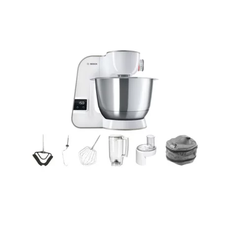 Bosch MUM5XW20 SCALE 1000W 3.9L fehér - barna konyhai robotgép, dagasztógép turmixal, reszelővel és aprítóval, beépített mérleggel