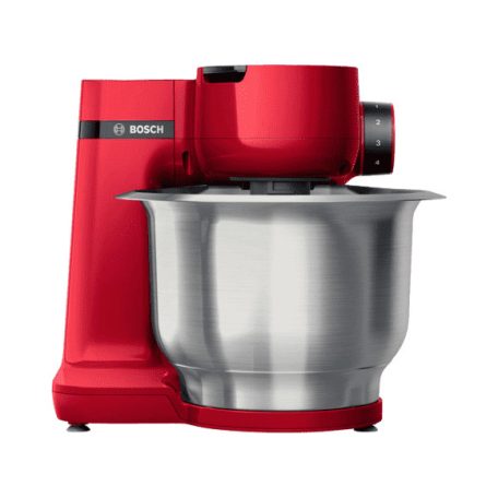 Bosch MUMS2ER01 univerzális 700W 3.8L piros konyhai robotgép, dagasztógép, reszelővel és szeletelővel