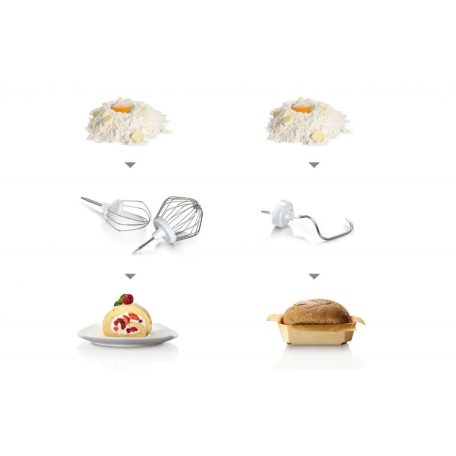 Bosch MUMS2ER01 univerzális 700W 3.8L piros konyhai robotgép, dagasztógép, reszelővel és szeletelővel