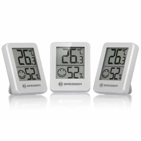 Bresser ClimaTemp XL szett, 6 darabos digitális hőmérő és páratartalom mérő (higrométer), hőmérő és hygrométer