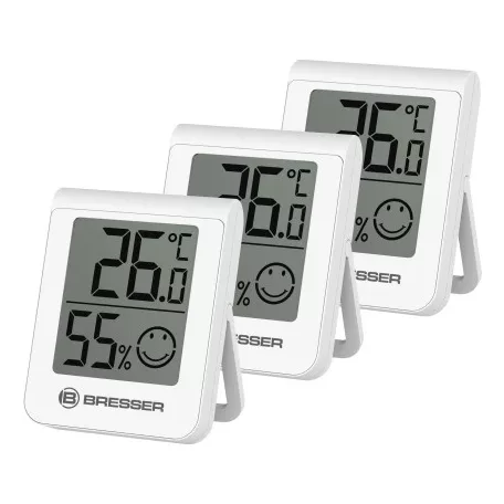 Bresser ClimaTemp XL szett, 6 darabos digitális hőmérő és páratartalom mérő (higrométer), hőmérő és hygrométer