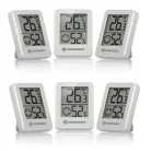 Bresser ClimaTemp XL szett, 6 darabos digitális hőmérő és páratartalom mérő (higrométer), hőmérő és hygrométer
