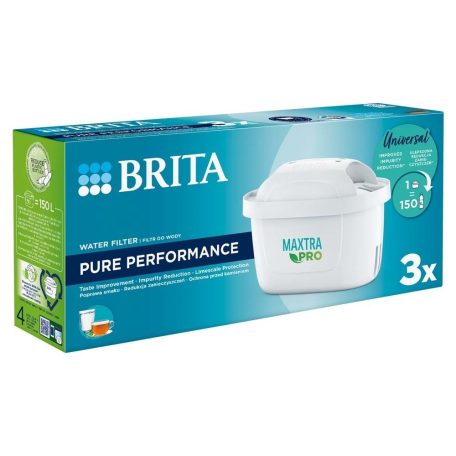 Brita Maxtra Pro 3 darabos vízszűrő készlet, szűrőpatron, szűrőbetét, szűrő filter Brita, Brita Maxtra és Livarno Home / SilverCrest vízszűrő kancsókhoz