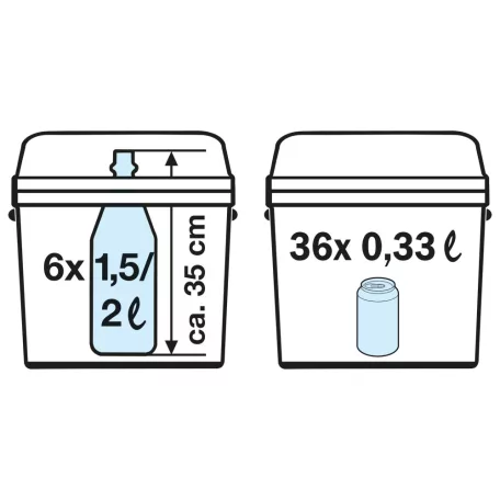 Crivit CoolBox CEK 29 C1 / B5 ECO 12V / 230V autós + hálózati 30L hűtő-fűtő elektromos (termoelektromos) hűtőtáska Peltier elemmel, akár 20°C hűtési kapacitással