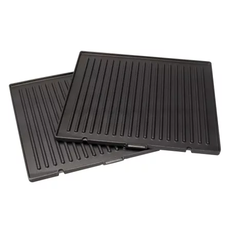 Hauser CG-420 asztali 2000W inox nemesacél kontaktgrill, kontakt grillsütő kivehető 24 x 29 cm sütőlapokkal (CG 420)