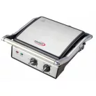 Hauser CG-420 asztali 2000W inox nemesacél kontaktgrill, kontakt grillsütő kivehető 24 x 29 cm sütőlapokkal (CG 420)
