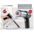 CLEANmaxx 7.4V 1800 mAh mini akkus kézi porszívó szívó és fújó funkcióval, mosható EPA filterrel, kefés toldattal