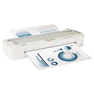   Crelando CLG 450 A1 Prémium 450W A3 / A4 hideg - meleg lamináló, laminátor, laminálógép görgős papírvágóval és 8 db A3 lamináló fóliával