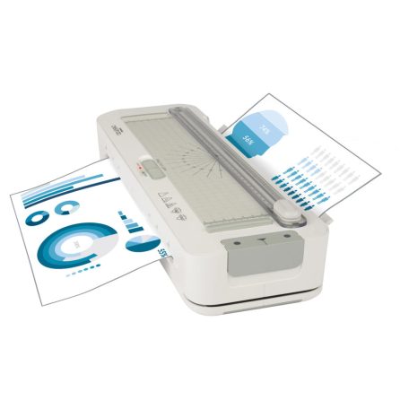 Crelando CLG 450 A1 Prémium 450W A3 / A4 hideg - meleg lamináló, laminátor, laminálógép görgős papírvágóval és 8 db A3 lamináló fóliával